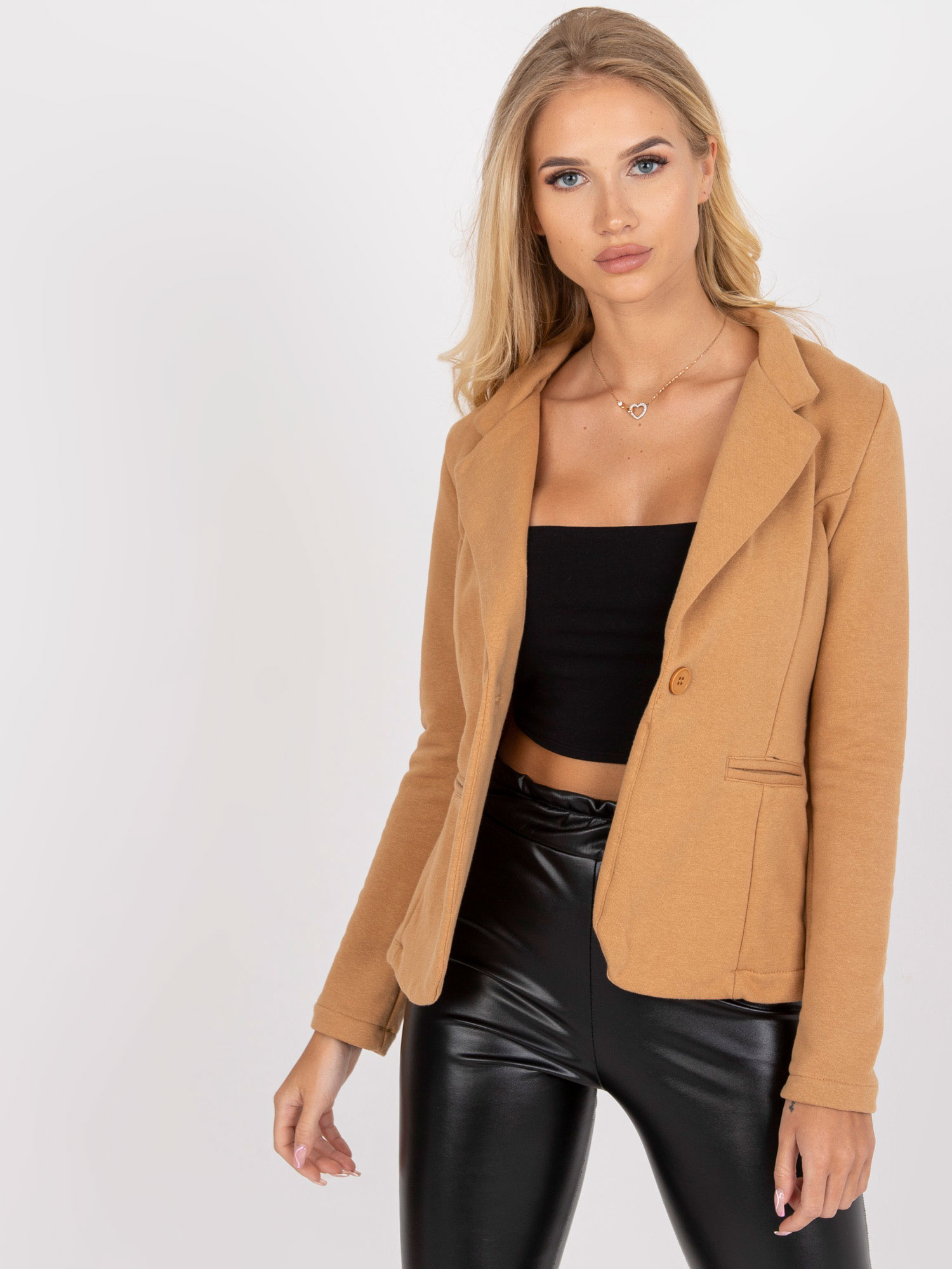 Hnedé ležérne sako -RV-ZT-7821.52P-camel Veľkosť: L