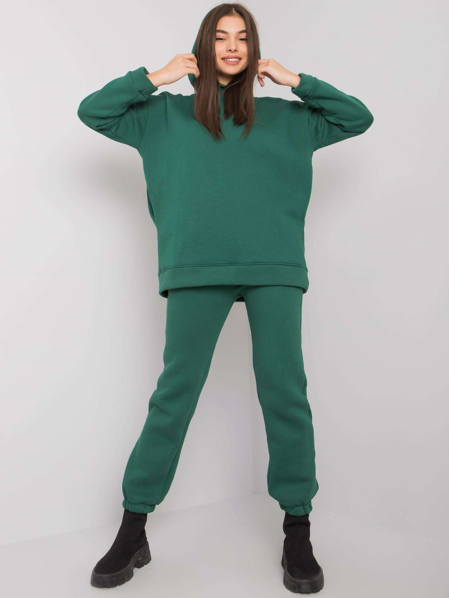 Zelený teplákový komplet RV-KMPL-6991.95P-green Veľkosť: S