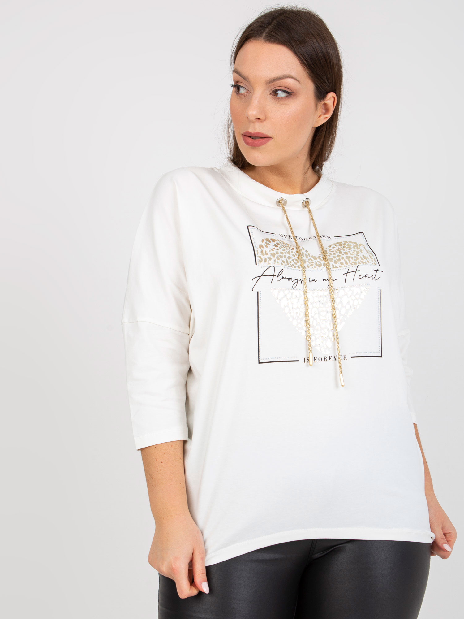 Biela ležérna blúzka -RV-BZ-7485.13P-white Veľkosť: ONE SIZE
