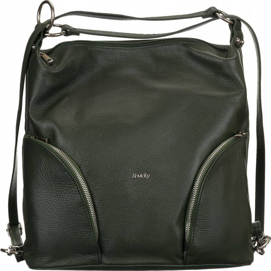 Rovicky tmavozelená shopper kabelka/batoh TWR-160 green Veľkosť: ONE SIZE