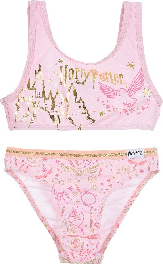 Svetloružové dvojdielne plavky Harry Potter Veľkosť: 104