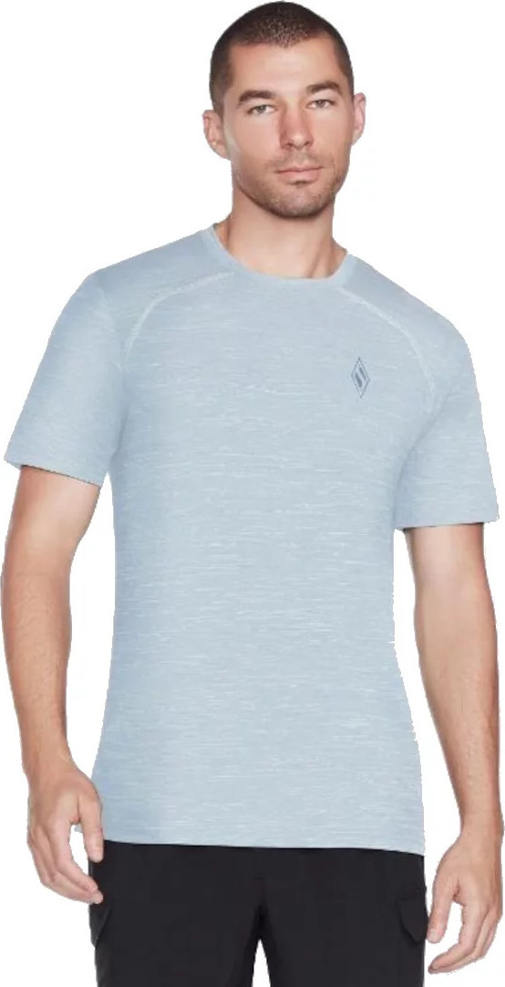 Sivé tričko Skechers On the Road Tee M2TS209-LTBL Veľkosť: M