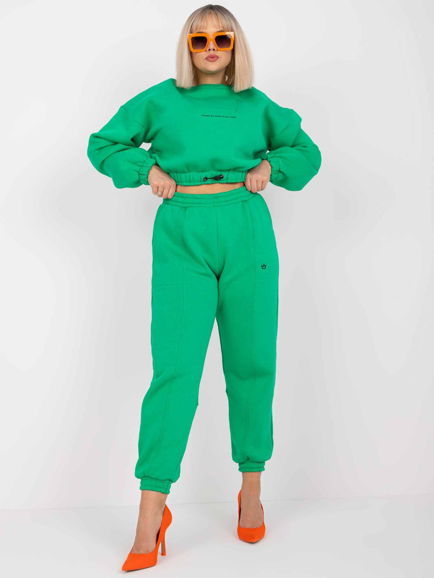 Zelená tepláková súprava EM-KMPL-529.90-green Veľkosť: L