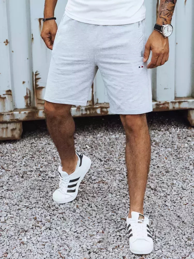 Svetlosivé teplákové šortky SX2186 Veľkosť: 2XL