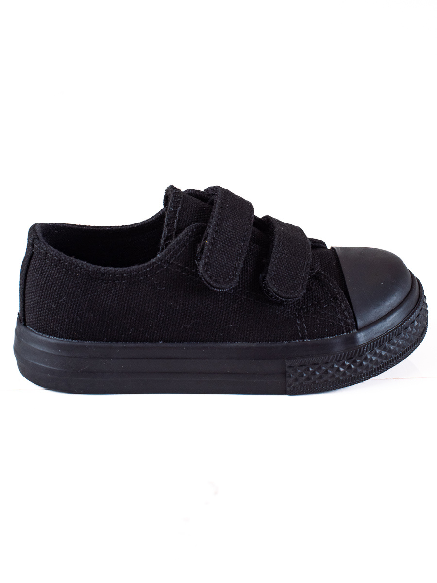 ČIERNE PLÁTENÉ TENISKY NA SUCHÝ ZIPS 110-5A.B Veľkosť: 18