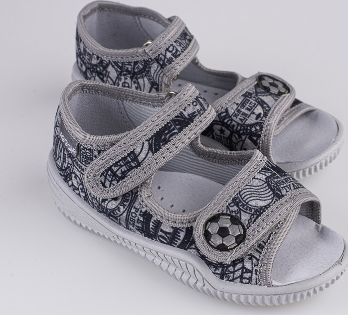 Šľapky chlapčenské Viggami Jaś - futbal JAS STEMPLE-G Veľkosť: 20