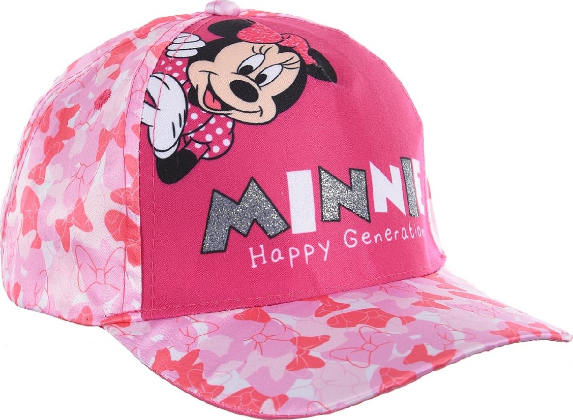 Ružová dievčenská šiltovka Disney Minnie Mouse Veľkosť: 52