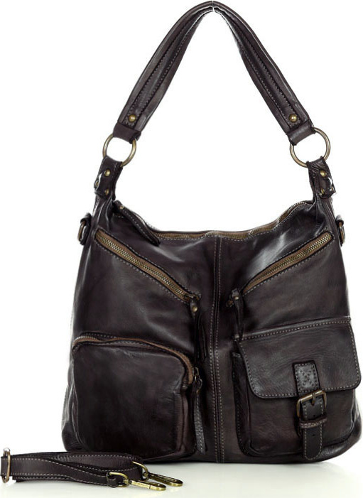 MARCO MAZZINI tmavo hnedá kabelka v23e Veľkosť: ONE SIZE