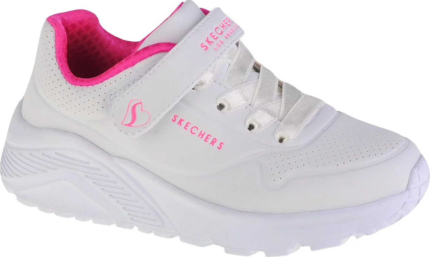 Biele dievčenské tenisky Skechers Uno Lite 310451L-WHP Veľkosť: 29