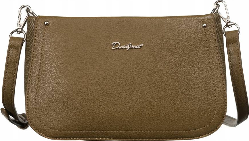David Jones khaki štýlová crossbody kabelka CM6557 D.GREEN Veľkosť: ONE SIZE