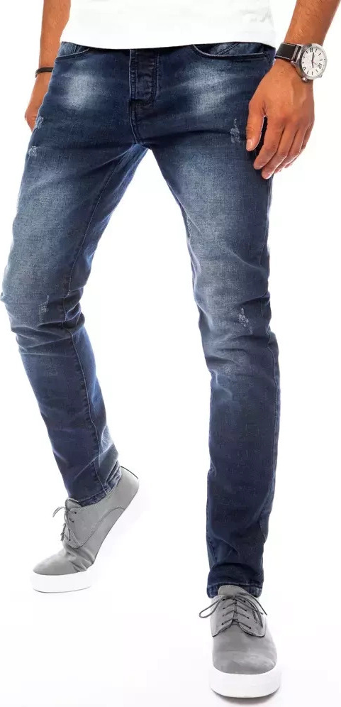 Tmavomodré rifle s presvetlenými detailmi UX3826 Veľkosť: 29