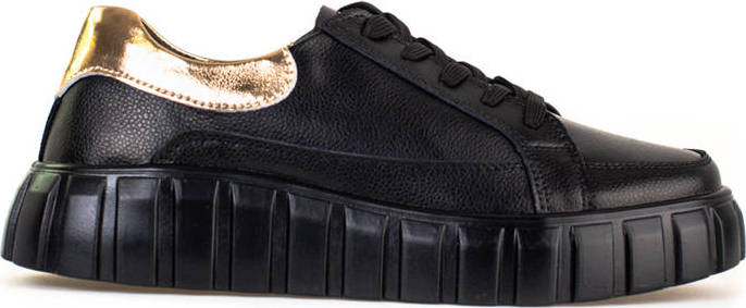 Dámske čierne sneakersy na platforme GD-XF-42B Veľkosť: 36