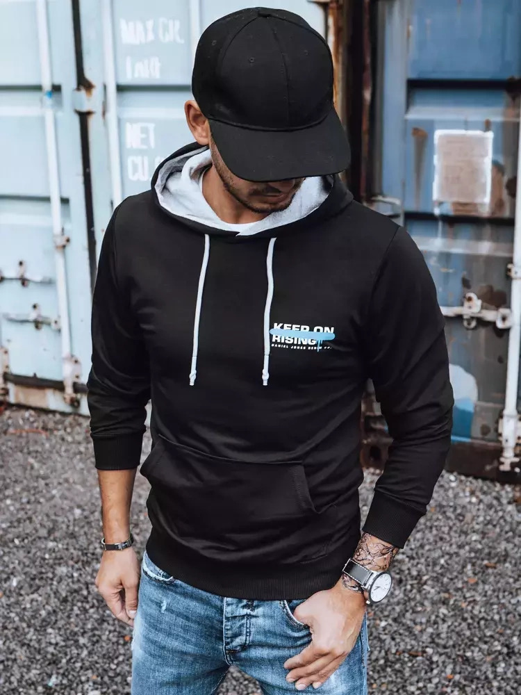 Čierna mikina s kapucňou BX5382 Veľkosť: 2XL