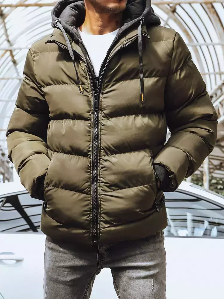 Tmavozelená pánska zimná bunda TX4191 Veľkosť: 2XL