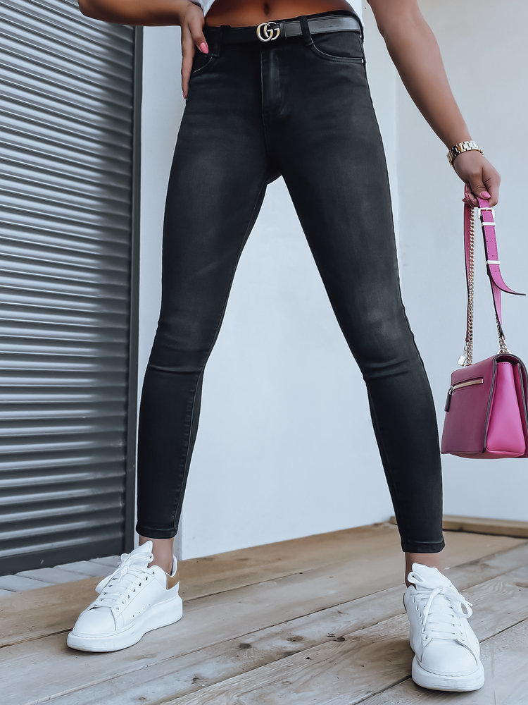 Čierne slim fit džínsy ADEL UY1265 Veľkosť: 25