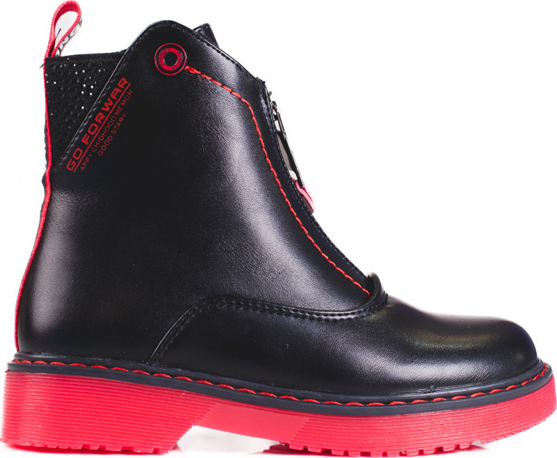 Dievčenské čierne čižmy na ružovej podrážke B789-2C-B/R Veľkosť: 37