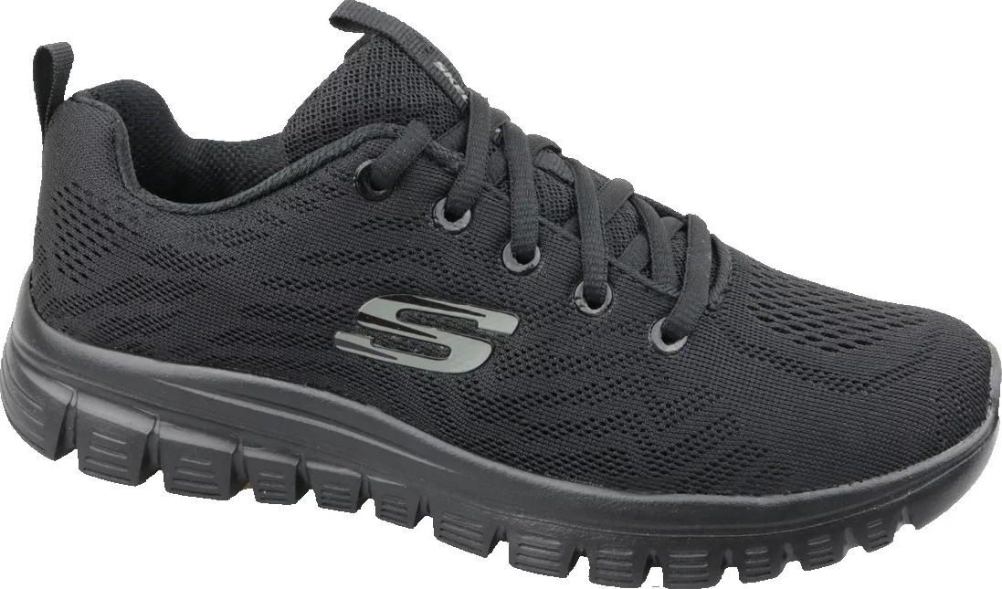 ČIERNE DÁMSKE TENISKY SKECHERS GRACEFUL GET CONNECTED 12615-BBK Veľkosť: 38.5