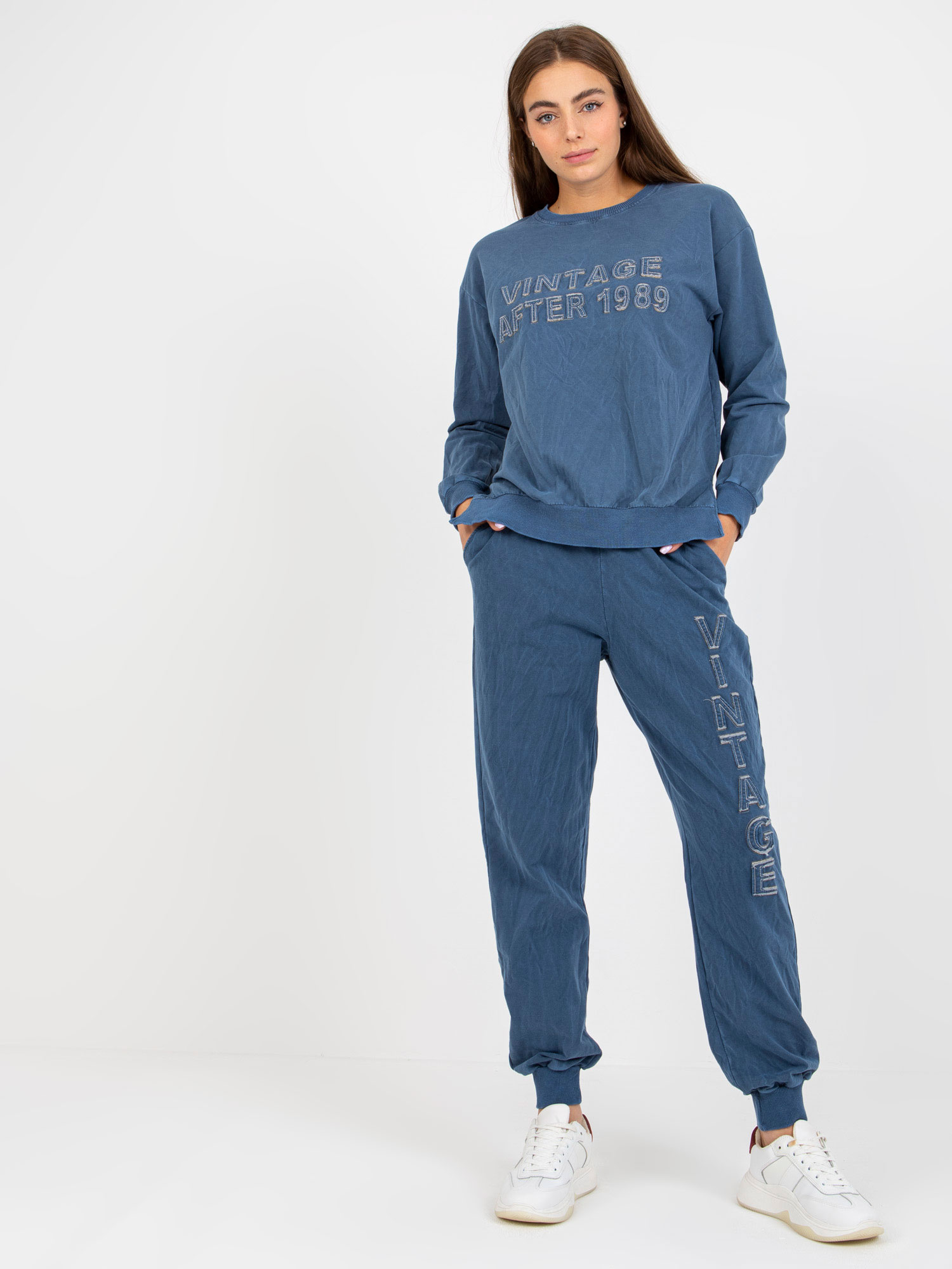 Tmavomodrá tepláková súprava -FA-KMPL-8094.30-dark blue Veľkosť: ONE SIZE