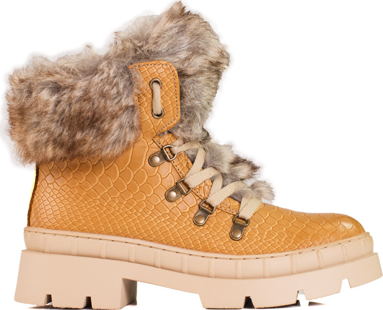 Traperky dámske s kožušinou Shelovet - karamelové GD-TL45C Veľkosť: 36