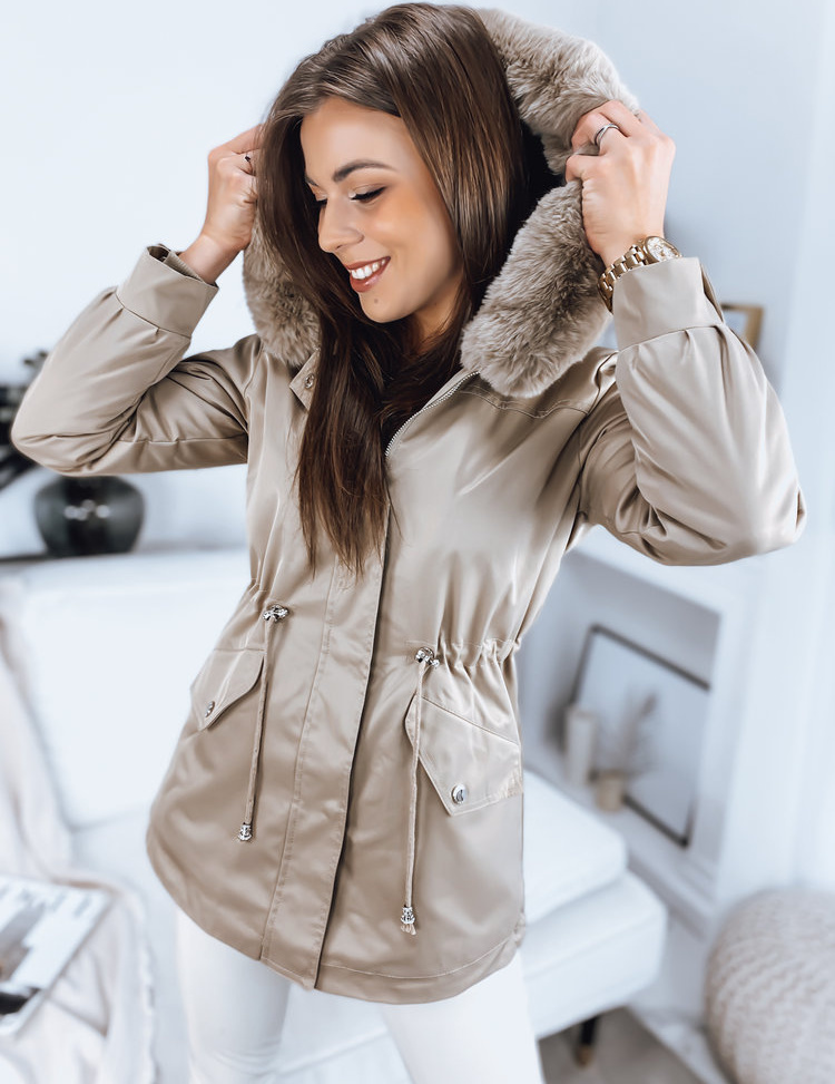 Béžová teplá parka FORSIL TY3320 Veľkosť: 7XL