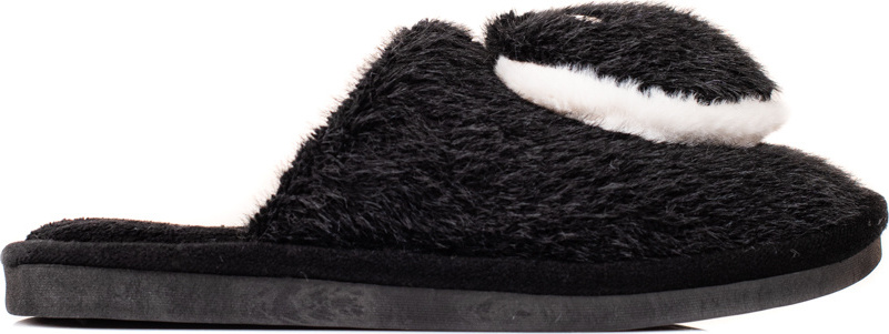 Čierne dámske šľapky so srdiečkom YF-39B Veľkosť: 36-37