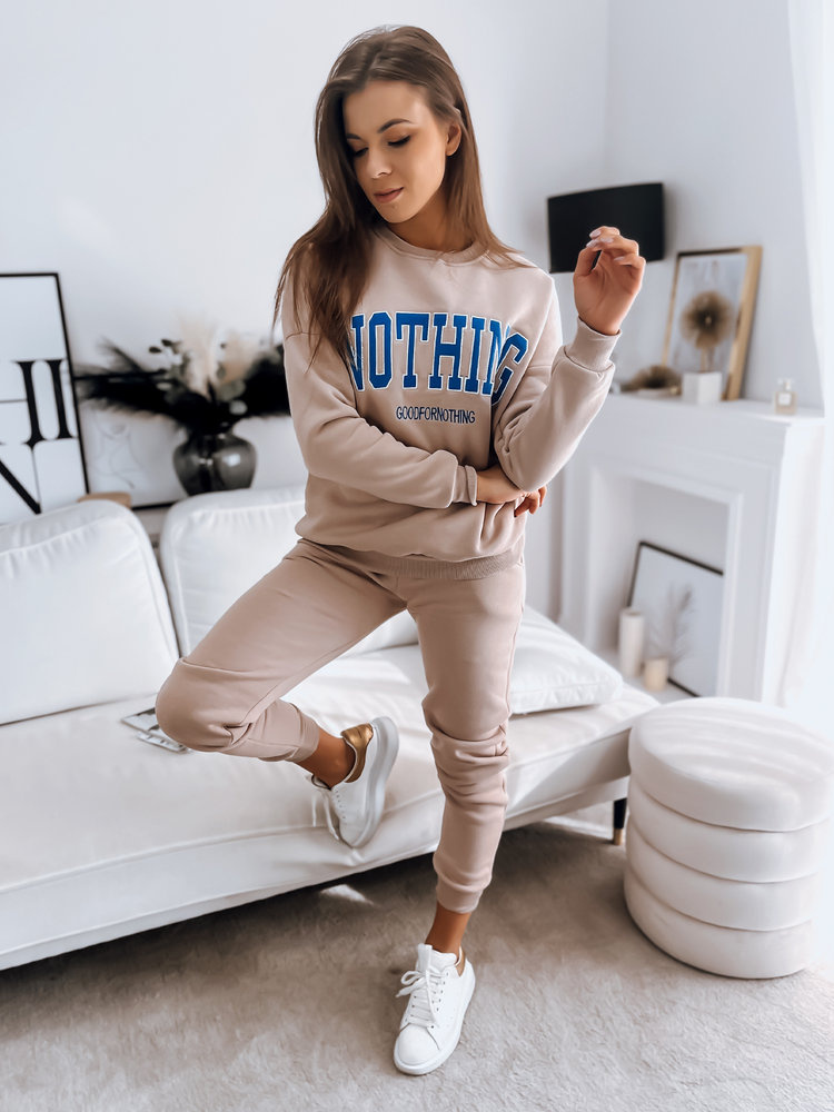 Béžová teplákovka NOTHING AY0759 Veľkosť: L