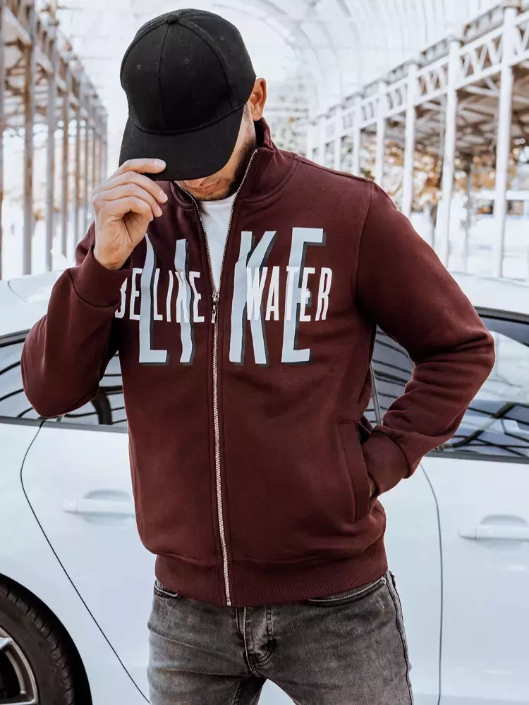 Vínová mikina "Like" BX5410 Veľkosť: M