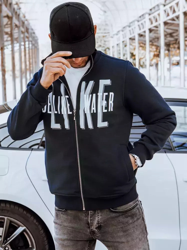 Tmavomodrá mikina "Like" BX5412 Veľkosť: M