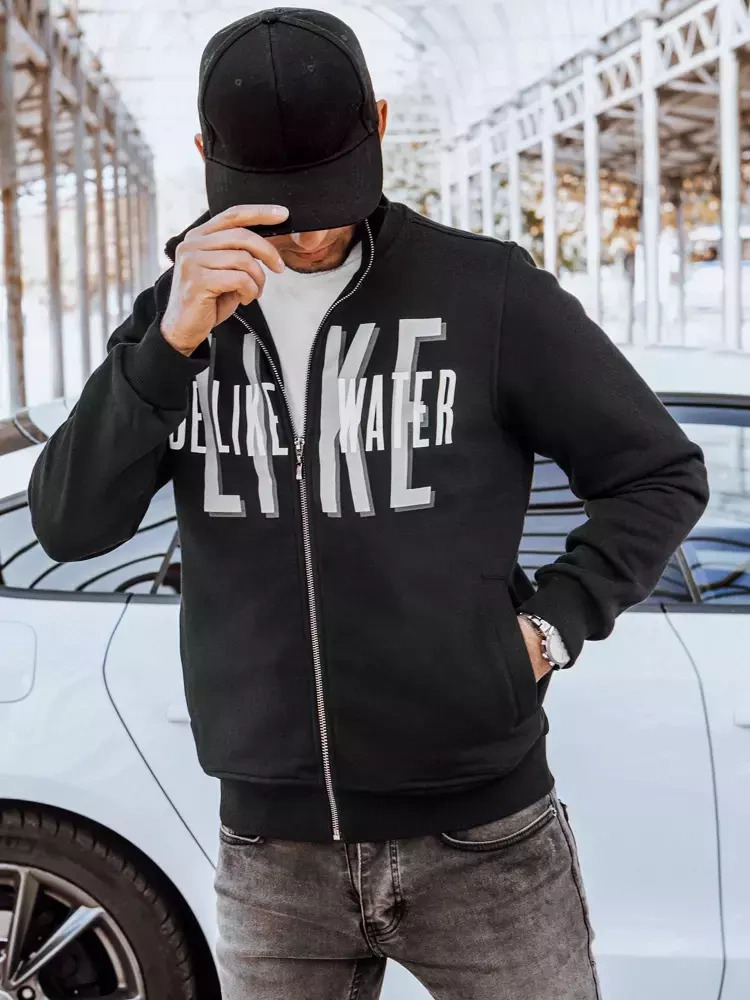 Čierna mikina "Like" BX5413 Veľkosť: M