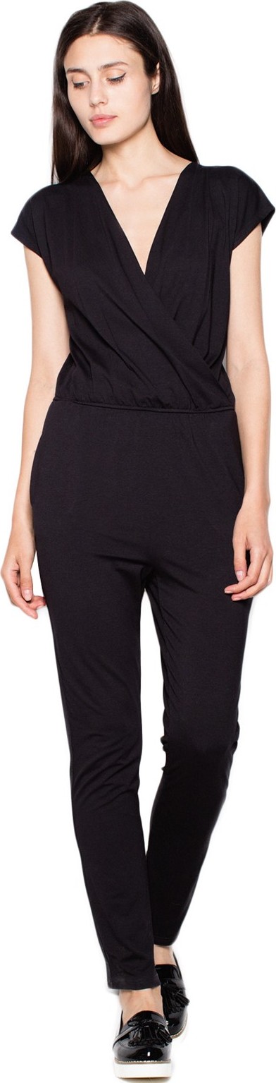 Čierny elegantný overal VT021 Black Veľkosť: S