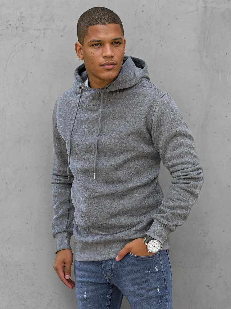 Tmavosivá mikina s kapucňou BX5427 Veľkosť: 2XL