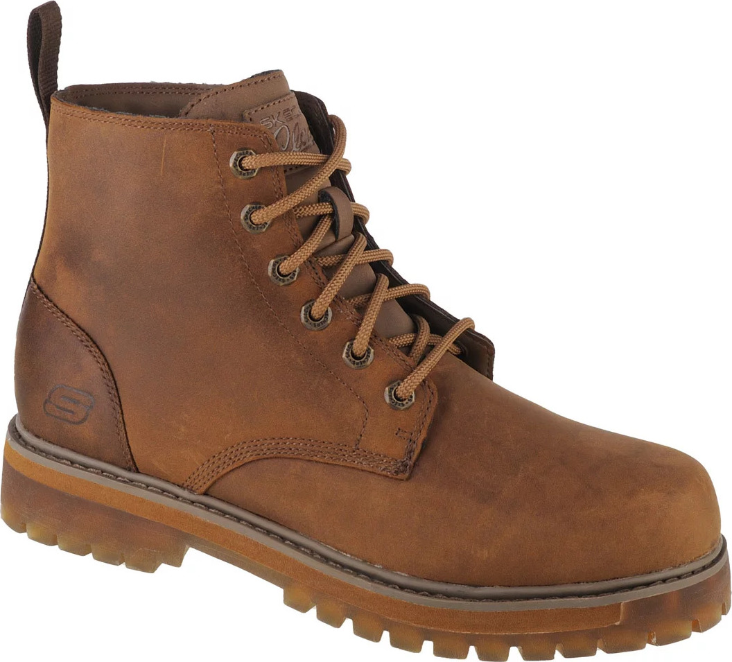 Hnedé pánske topánky Skechers Alley Cats - Talgen 204169-DSCH Veľkosť: 42