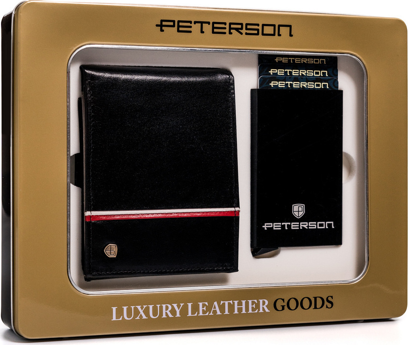 Peterson Súprava koženej peňaženky a púzdra na karty I015 PTN ZM37 Veľkosť: ONE SIZE