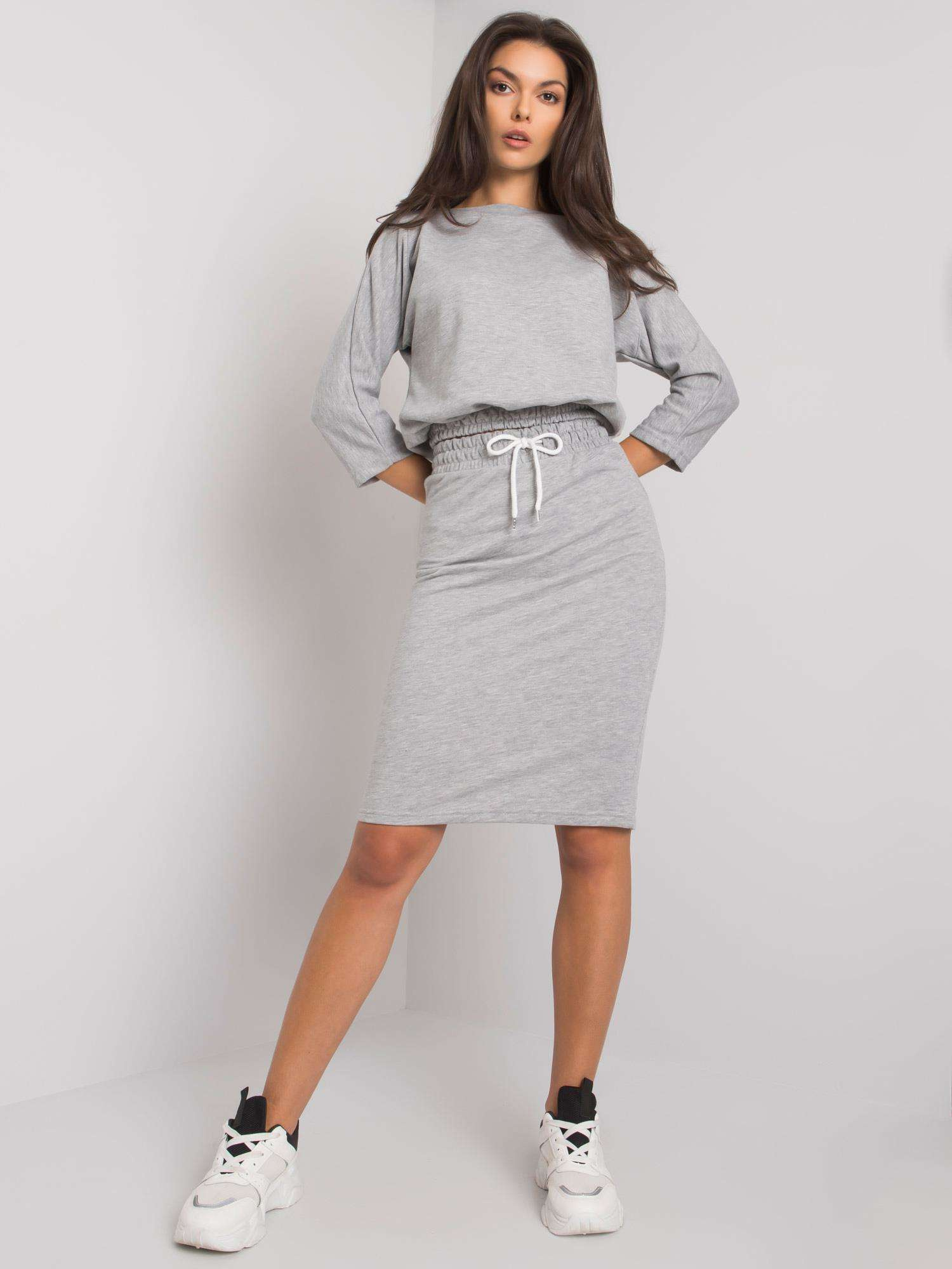 Sivý komplet sukne a mikiny EM-KMPL-621.21P-grey Veľkosť: ONE SIZE