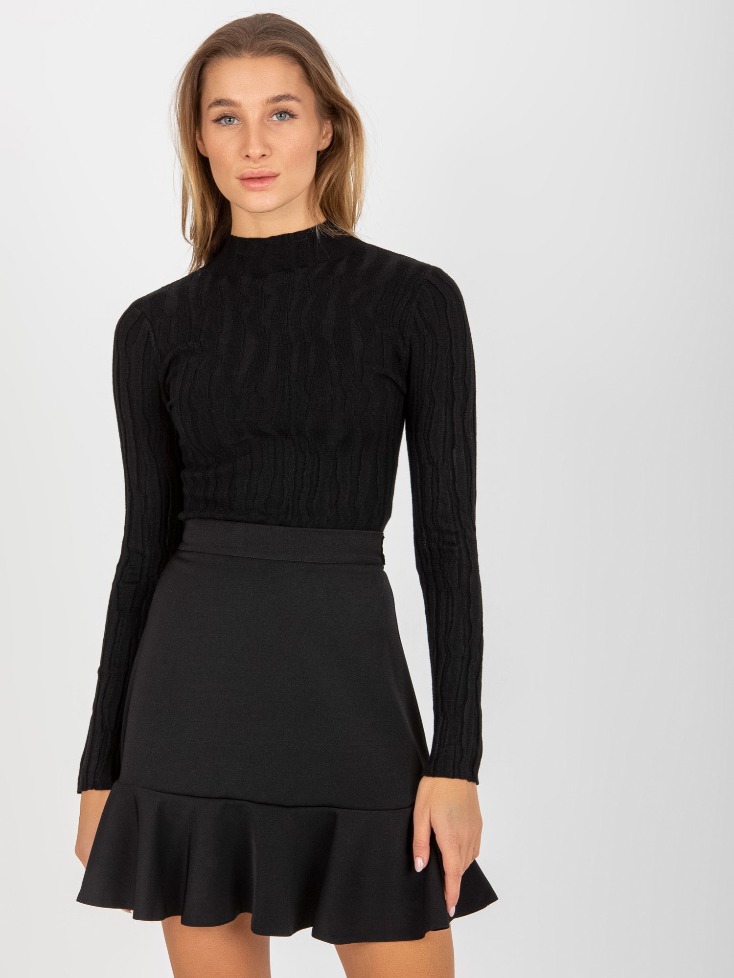 Čierny rolák so vzorom NM-SW-DZ92528-1.20P-black Veľkosť: ONE SIZE