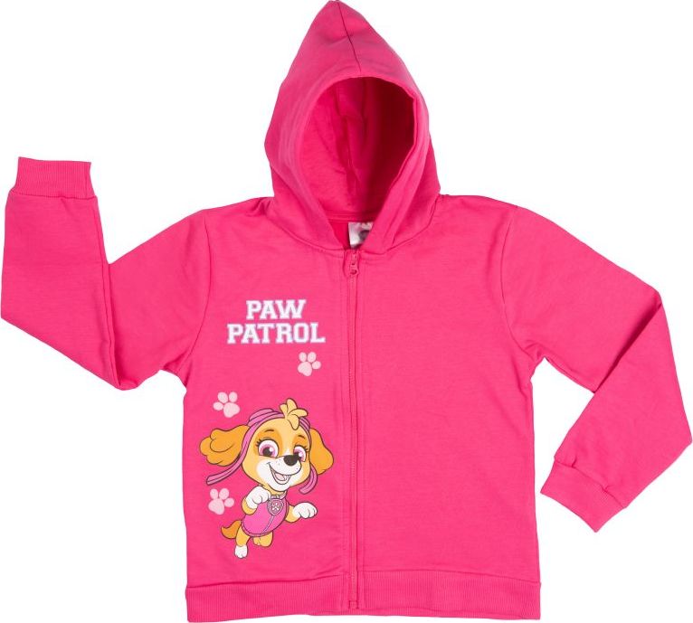Paw Patrol Ružová mikina s kapucňou Veľkosť: 122/128