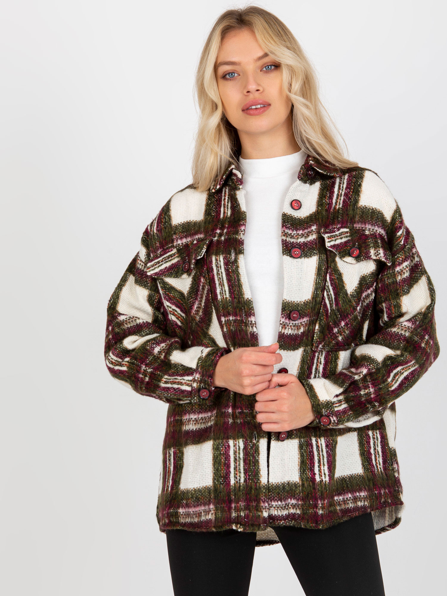Hnedo-krémová károvaná flanelová košeľa -DN-KS-3998.56-pattern Veľkosť: S