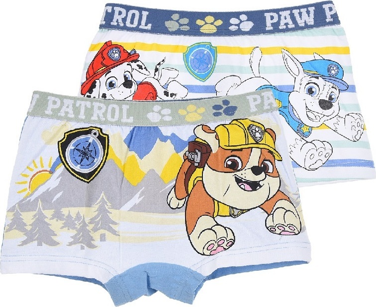 Dvojbalenie farebných boxeriek Paw Patrol Veľkosť: 116/128