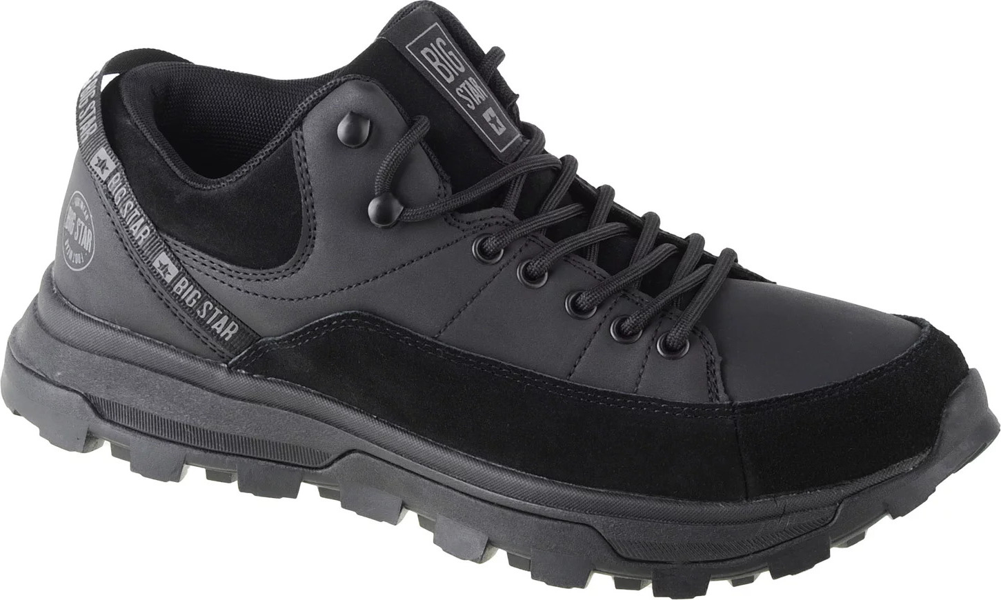 Čierne pánske topánky Big Star Trekking Shoes KK174244-906 Veľkosť: 41