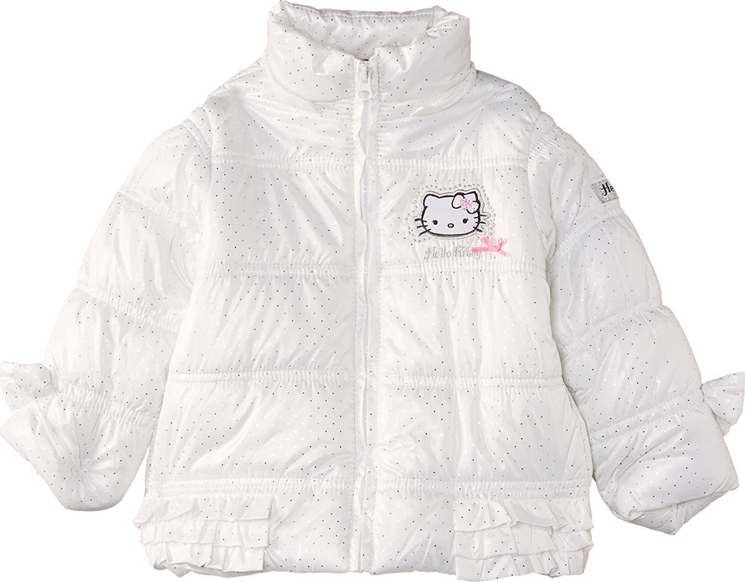 Hello Kitty Biela zimná bunda pre dievčatá Veľkosť: 116