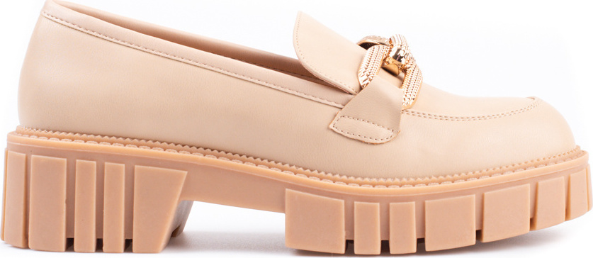 Béžové dámske polobotky na platforme Shelovet UK130P-BE Veľkosť: 39