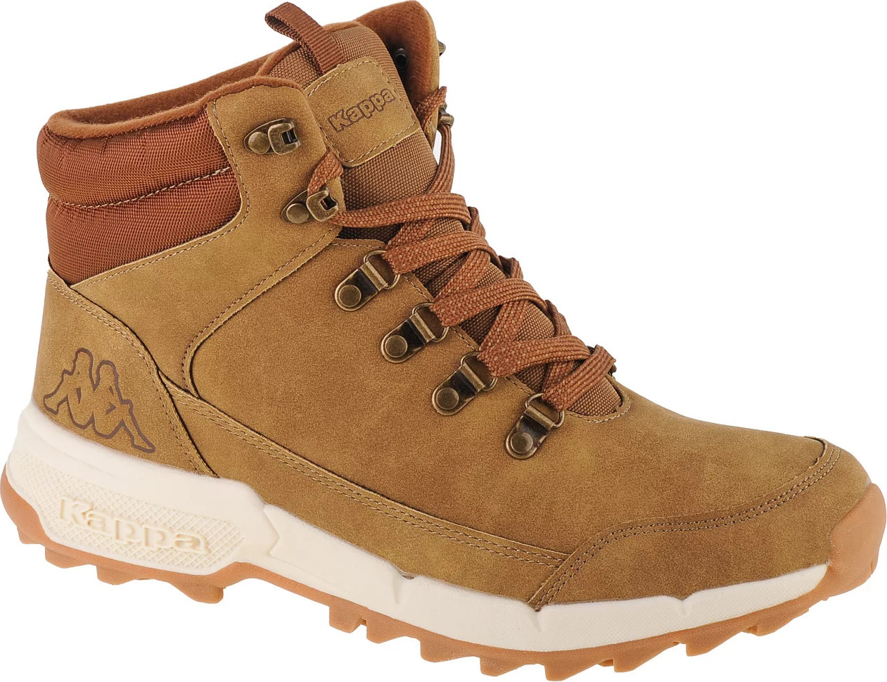 Hnedé pánske členkové topánky Kappa Tiber 243201-4143 Veľkosť: 44