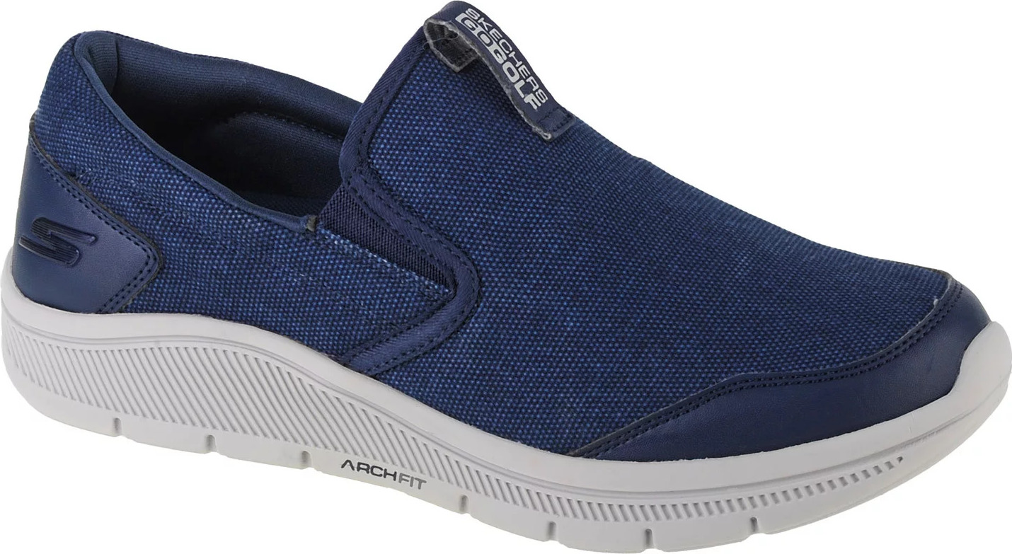 TMAVOMODRÉ PÁNSKE TENISKY SKECHERS GO GOLF ARCH FIT WALK 214035-NVGY Veľkosť: 42.5