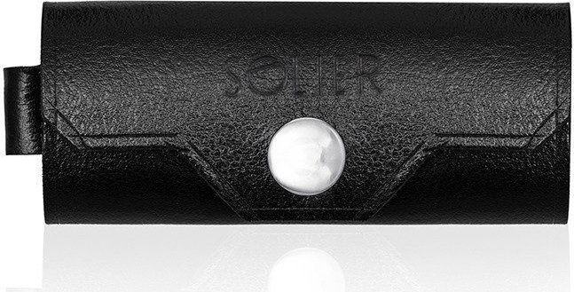 Kožená čierna peňaženka na kľúče SOLIER SA11 BLACK Veľkosť: ONE SIZE