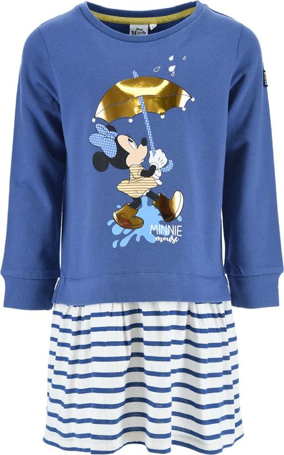 Disney Minnie Mouse Modrá mikina so sukienkou Veľkosť: 128