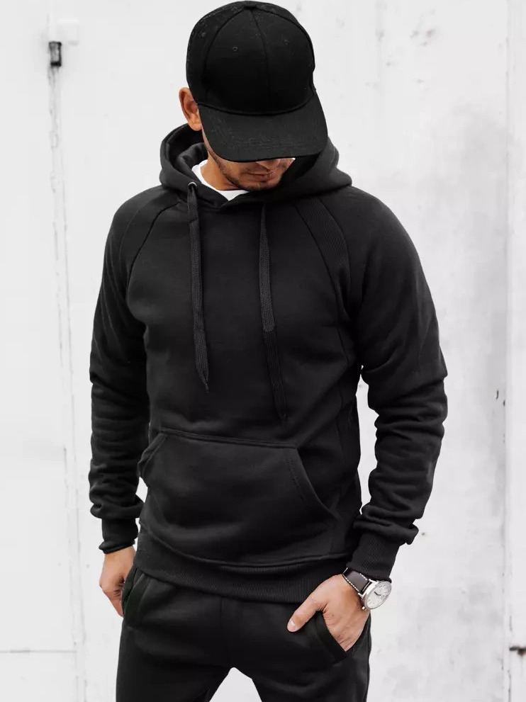 Čierna pánska basic mikina BX5559 Veľkosť: 2XL