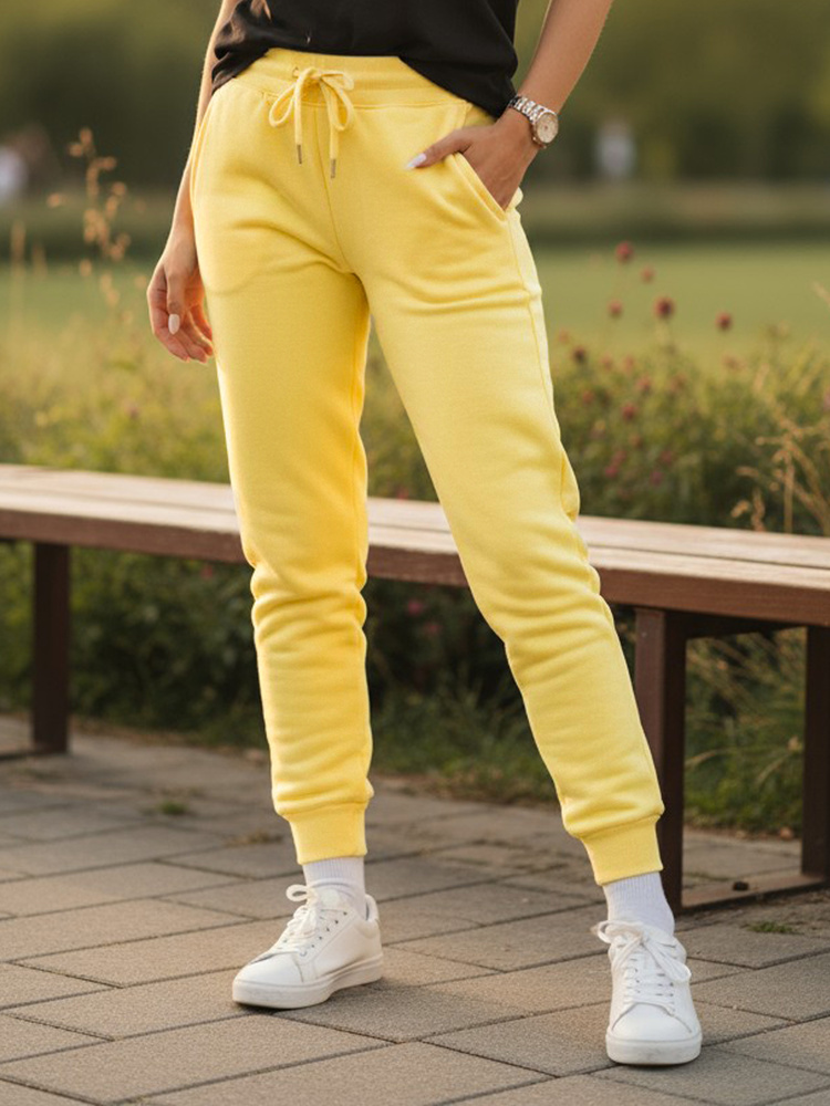 Žlté dámske tepláky FITS UY0580z Veľkosť: S