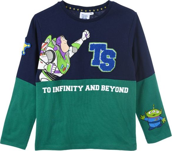 Toy Story modro-zelené chlapčenské tričko Veľkosť: 104