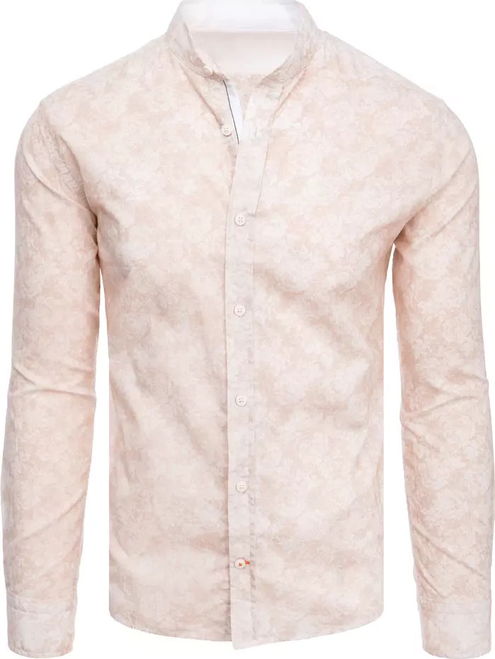 Svetloružová vzorovaná košeľa DX2304 Veľkosť: XL