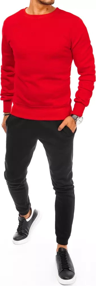 Červeno-čierna tepláková súprava AX0633 Veľkosť: M